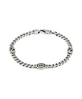 Pulsera Gucci Hombre Interlocking G in Plata YBA678660001019 - YBA678660001018